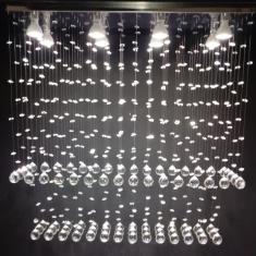Lustre De Cristal , Para Sala De Estar/jantar Com 90cm De Alt