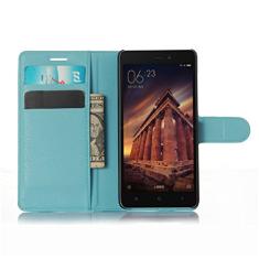 XIAOMI Capa para Redmi 3, capa carteira flip de couro PU premium com compartimento para cartão, suporte e fecho magnético [capa interior à prova de choque de TPU] Compatível com XIAOMI Redmi 3