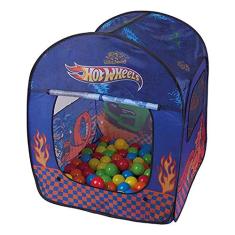 Barraca Infantil com 50 Bolinhas Hot Wheels Azul, 0.36