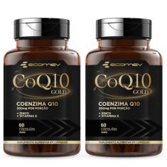2Un CoQ10 Gold 200Mg De Coenzima Q10 Pura + Vitamina E + Zinco 60 Cáps - Ecomev