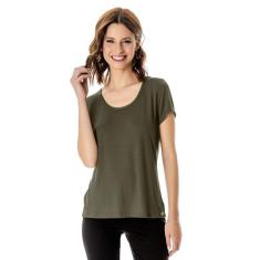 Blusa Feminina Viscotorcion Básica Rovitex Verde - Rovitex Básicos