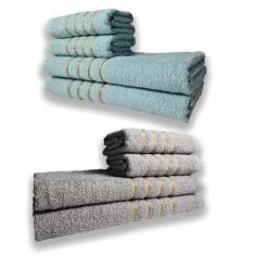 2 Jogos De 4 Toalhas 4 Banho 4 Rosto Montreal 100% Algod?o Vd+cz