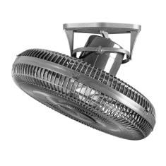 Ventilador Teto Oscilante 360 Graus Bivolt 170W 50cm Preto Ventidelta