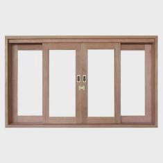 Janela de Correr Madeira Panorâmico 1,20mx1,60m Madersilva