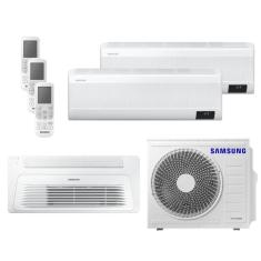 Ar Condicionado Multi Tri Split HW e K7 Samsung Wind Free 24000 BTU (2x9000+1x18000) Quente e Frio Inverter R410 220V (AJ068AXJ3KH/AZ)