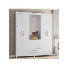 Guarda Roupa Infantil Capelinha Pérsia Branco Flex  Demóbile - Demobil