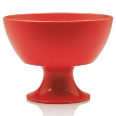 Taça Para Sobremesa Luna 300ml Pote Prato De Sobremesa Vermelha