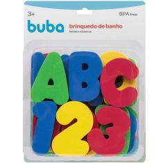 Brinquedo de Banho Letras e Números Infantil Bebê Buba