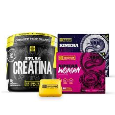 Kit Kimera Woman + Kimera night + Creatina Atlas90g + Porta Caps - Iridium Labs