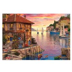 Quebra-cabeça 300 peças Barcos no horizonte em MDF