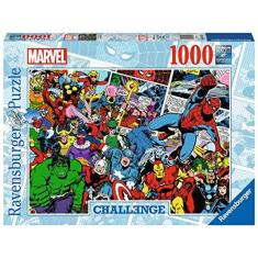 Quebra-cabeça Avengers Challenge - 1000 peças, para maiores de 12 anos