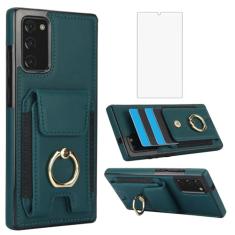 Asuwish Capa de telefone para Samsung Galaxy Note 20 5G com protetor de tela de vidro temperado capa carteira e anel fino porta-cartão acessórios de couro Note20 Notes 20s Twenty Not S20 mulheres