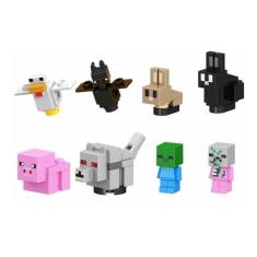 Boneco Blocos De Montar Coleção Minecraft Baby Zombie