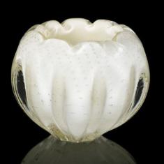 Vaso Em Cristal Murano Pérola - São Marcos