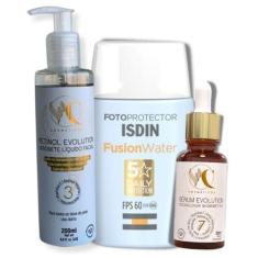 Protetor Solar Facial Fusion Isdin F.60 Serum Sabonete Rosto