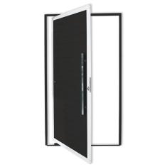 Porta Pivotante Lambril Com Puxador Super 210cm X 100cm Brimak Mix Preto