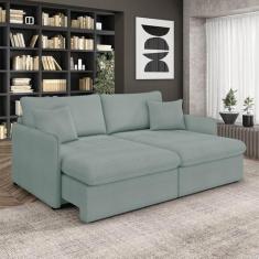 Sofá Retrátil Reclinável 3 Lugares 194cm Maili Bouclê K01 - D'Rossi - 