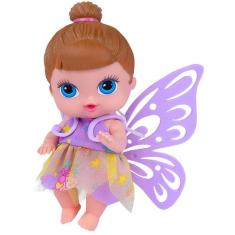 Boneca Fada Fadinha Menina Babys Collection - Super Toys, Morena