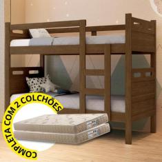 Beliche Barreto Solteiro com 2 Colchões D20 Dupla Face Alta Durabilida