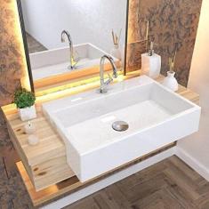 Kit Cuba Xrt55 Válvula Click 1 Polegadas G e Sifão Flexível Cromado Compace Branco