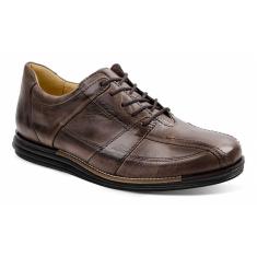 Sapato Social Masculino Conforto Sandro Moscoloni Looper Marrom Escuro
