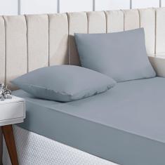 Jogo de Lençol Casal 3 Peças Basic Micropercal 200 Fios