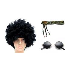 Fantasia Anos 80 Hippie Adulto 3 Peças Festas