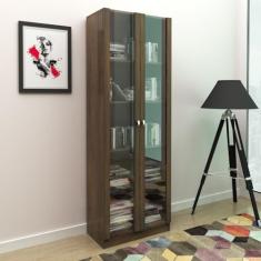 Armário Estante Alto Escritório Tecno Mobili Rústico