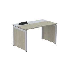 Escrivaninha para Escritório 120x79,2 Pscpp120 Nogueira Casablanca/Cinza