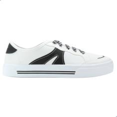 Tênis Moleca Napa Sardenha Neo Branco/Preto