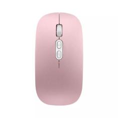 Mouse  recarregável Sem Fio Rosa para Notebook Dell Inspiron - Fam