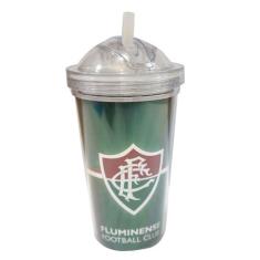 Copo Acrílico Com Canudo 600 Ml Fluminense - Mileno
