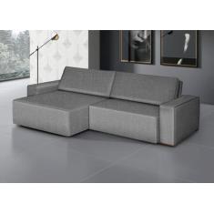 Sofá Siena - Retrátil / Reclinável 260 Cm Linho - ESTOFADOS GRAFANI