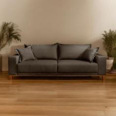 Sofá Fixo 3 Lugares Luxo 200 Cm Argos - Castellar Móbile