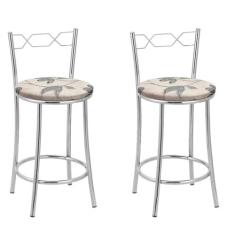 Kit 2 Banquetas Cromadas Bc51-c - E516 - TRE PARONI