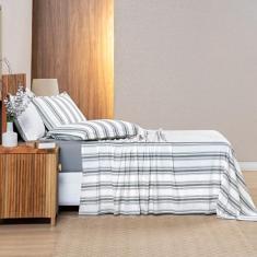 Jogo de Cama Box Solteiro em 100% Malha de Algodão - Fio 30/1 Penteado