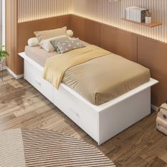 Cama Box Juvenil Solteiro com 2 Gavetas Deva Yescasa