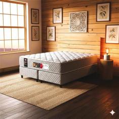 Cama Box Queen Castor Sleep Max D33 158x198x45 + Box Castor, Cinza, Qu