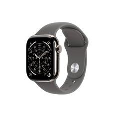 Apple Watch Series 11 GPS + Cellular, Caixa Natural de Titânio de 42 mm, Pulseira esportiva Cinza-pedra, Tamanho M/G - MF8N4AM/A