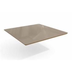 Tampo Mesa Sala de Jantar Madeirado c/Vidro TA28 105x105cm Freijó/Bron