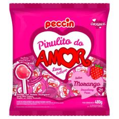 Pirulito Peccin Amor Morango 480G