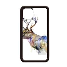 Capa colorida com efeito artístico de rena para iPhone 12 Pro Max para Apple Mini Mobile Case
