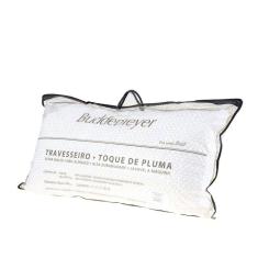 Travesseiro Toque De Pluma 50X90Cm Branco Buddemeyer