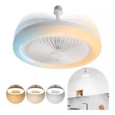 Iluminação Inteligente: Luminária Led Ventilador Teto E27