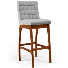 Banqueta Alta Para Cozinha B04 Cinza