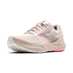 Brooks Tênis de corrida feminino Adrenaline GTS 24 Supportive, Chateau cinza/coco/rosa, 36
