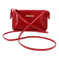 Bolsa Transversal Artlux de Couro 8086, Vermelho