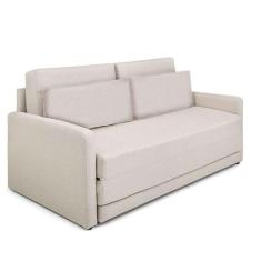 Sofá-Cama 2 Lugares MH-1606 Herval 146 cm Colchão Casal Linho Bege C1