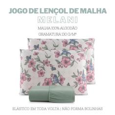 Jogo de Lençol Malha 3 Peças Queen Linha Decor - grupo riffo, melani