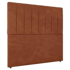 Cabeceira Cama Box Solteiro Ivana 90cm Veludo Laranja - Abmaza